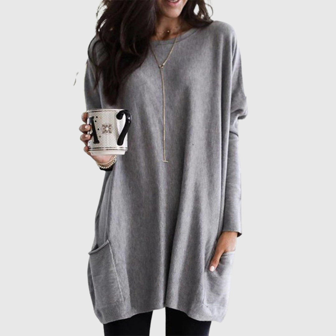 FENORA | RELAXED POCKET TUNIC WITH COVERAGE