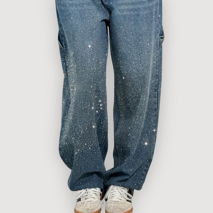MICHELLE – SPARKLE CARGO JEANS