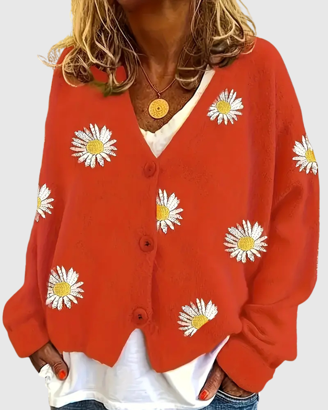 IRENE | ELEGANT KNIT CARDIGAN WITH BUTTONS