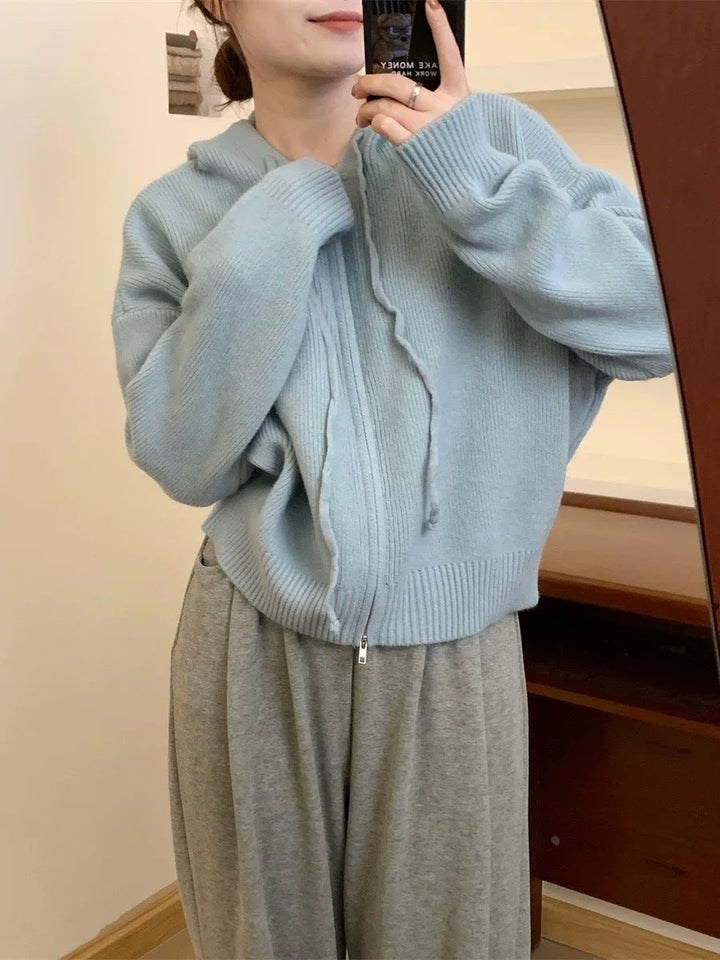 ARLENE™ – Cozy Long Sleeve Hooded Cardigan