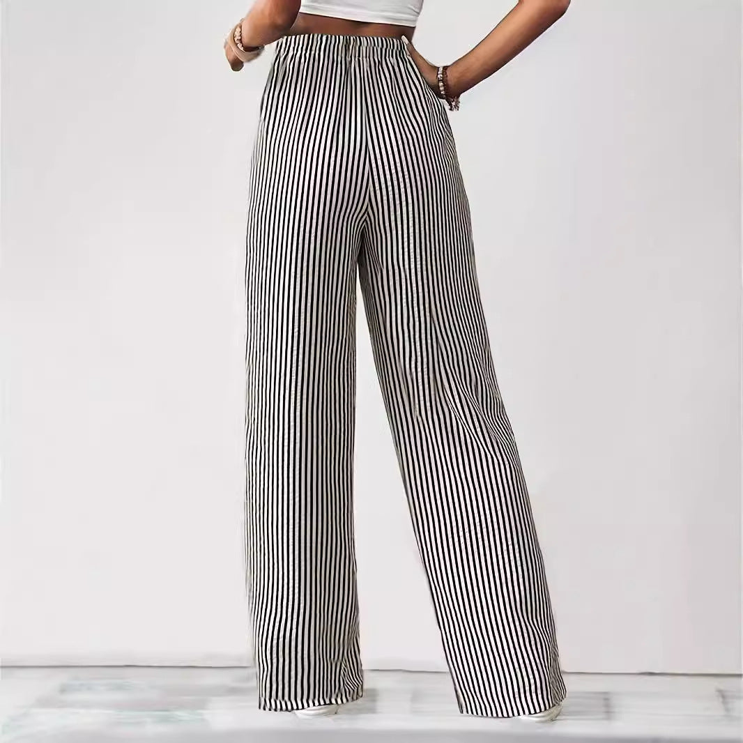Emera | Relaxed Striped Trousers