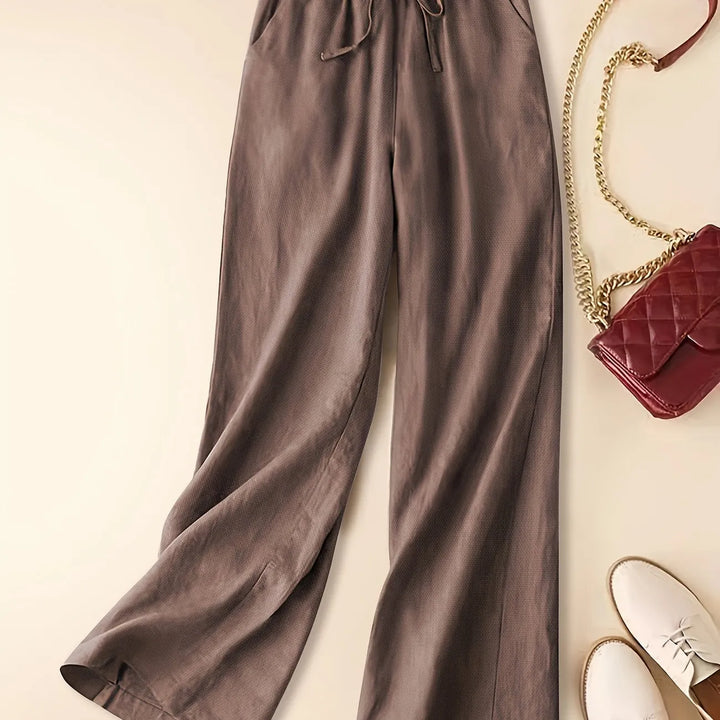 Imara | Wide-Leg Drawstring Trousers