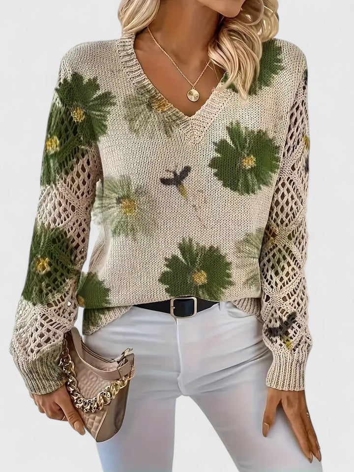 TAHLIA | COMFORT FLORAL SWEATER